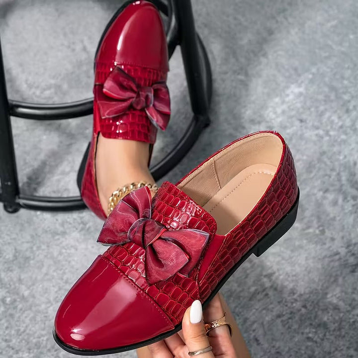 Nalira - Mocassins Ortopédicos em Couro com Laço