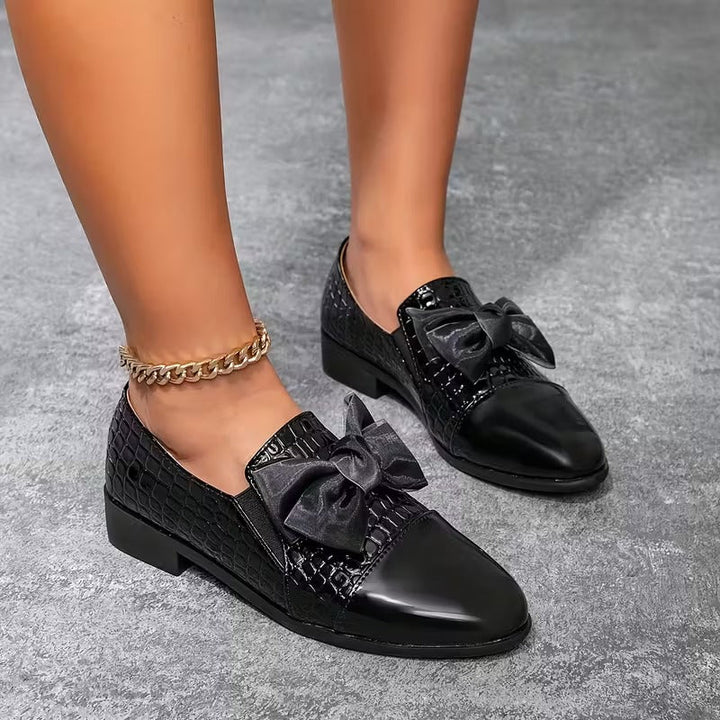 Nalira - Mocassins Ortopédicos em Couro com Laço