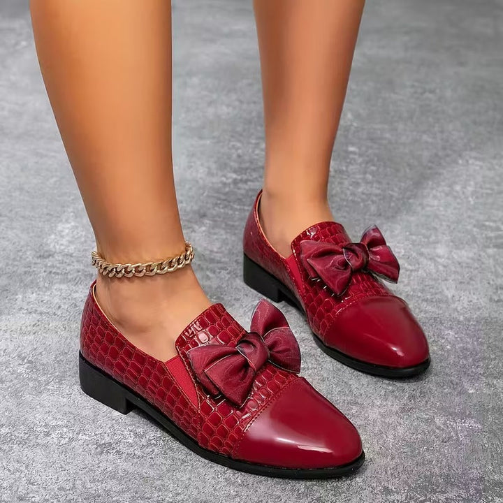 Nalira - Mocassins Ortopédicos em Couro com Laço