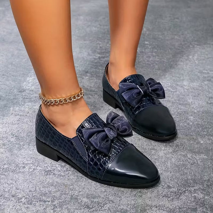 Nalira - Mocassins Ortopédicos em Couro com Laço