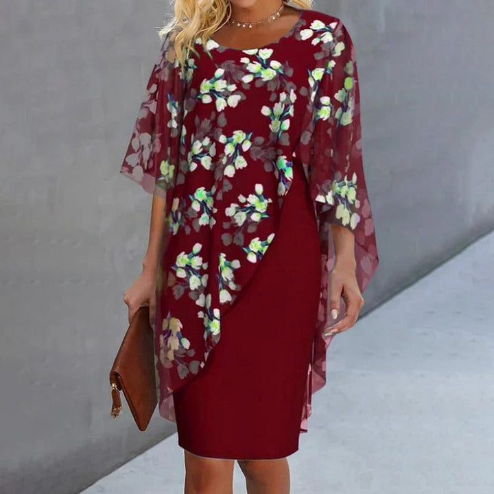 Adriana / Conjunto elegante com estampa floral.