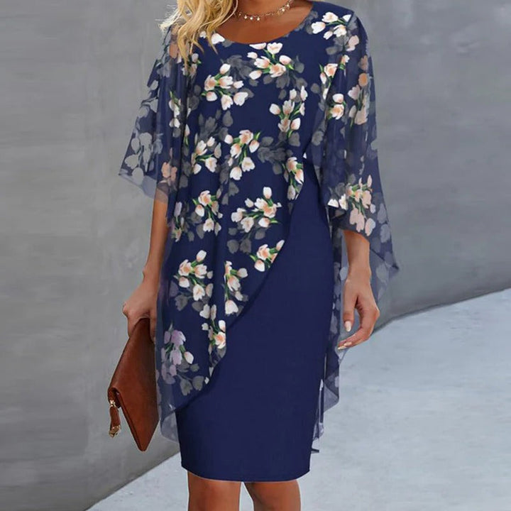 Adriana / Conjunto elegante com estampa floral.