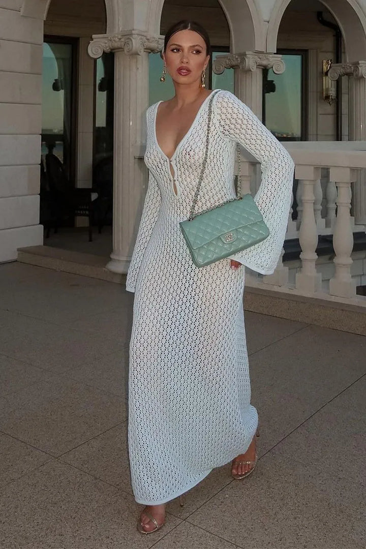 Marina | Vestido Midi de crochê
