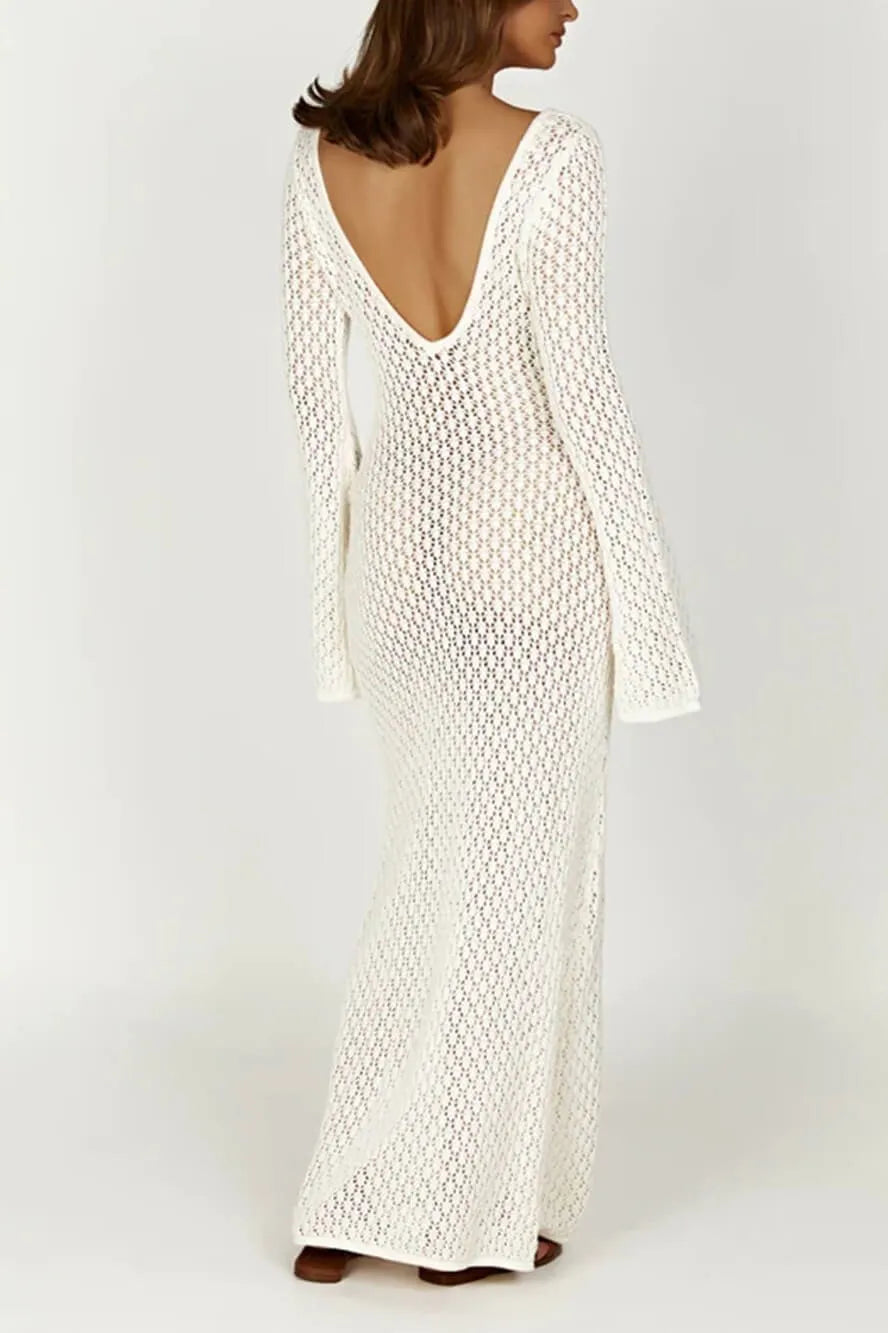 Marina | Vestido Midi de crochê