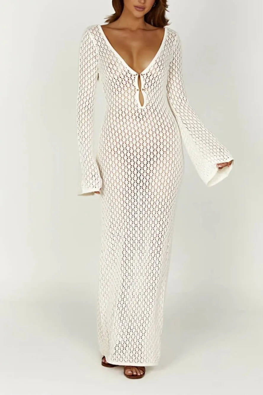 Marina | Vestido Midi de crochê