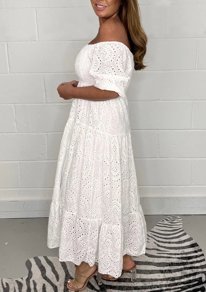 Rita | Vestido Longo Calado