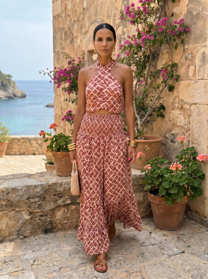 Elsa | Conjunto Elegante com Design de Ombros Descobertos