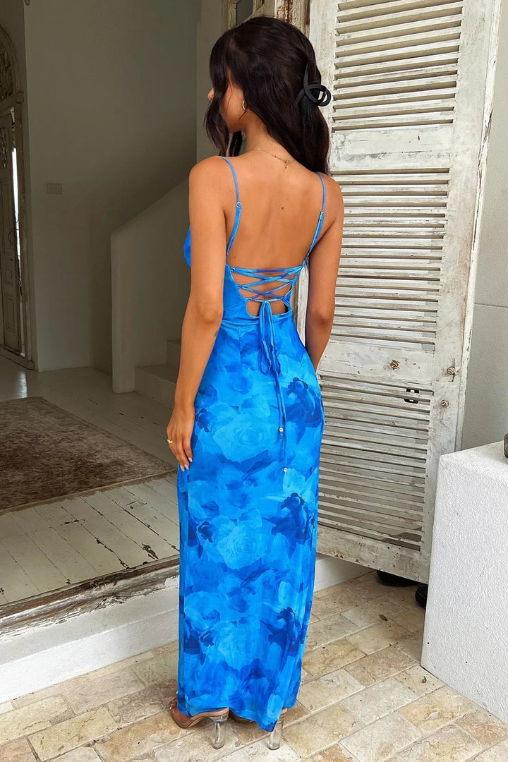 Leah | Vestido Longo Estampado