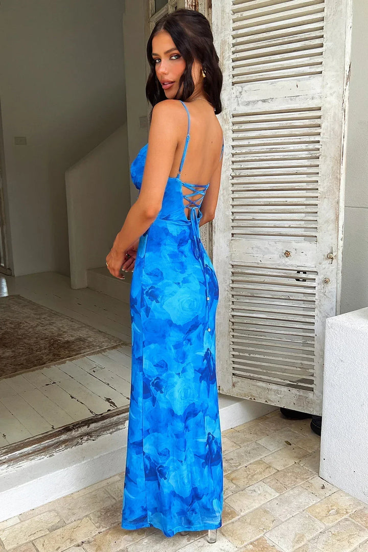 Leah | Vestido Longo Estampado