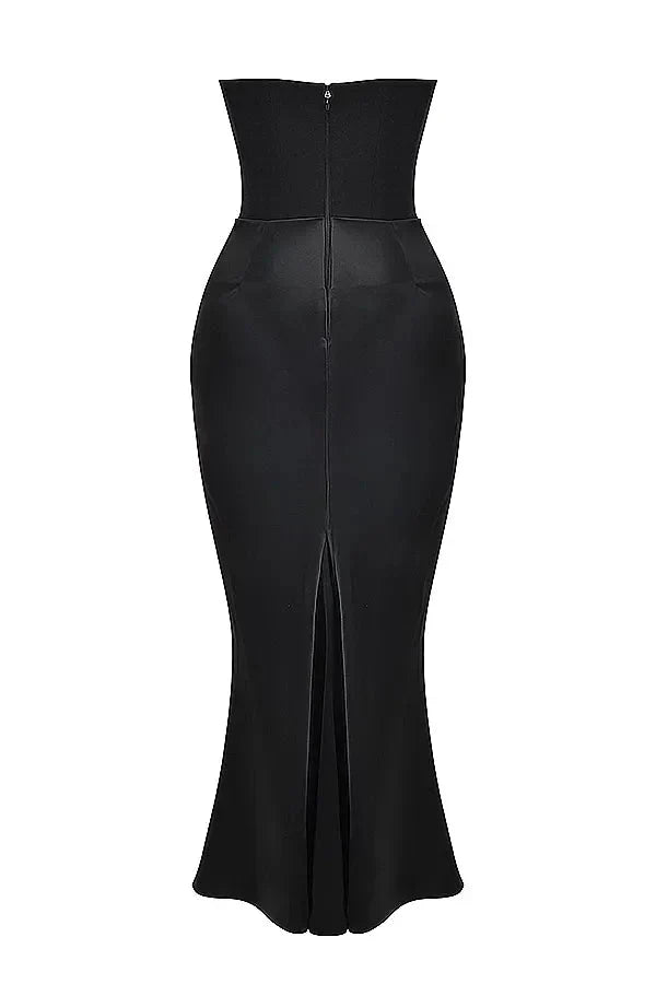 Dália | Vestido Longo De Cetim