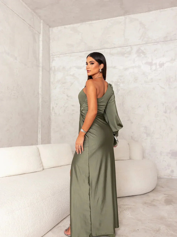 Évora | Vestido Longo de Cetim