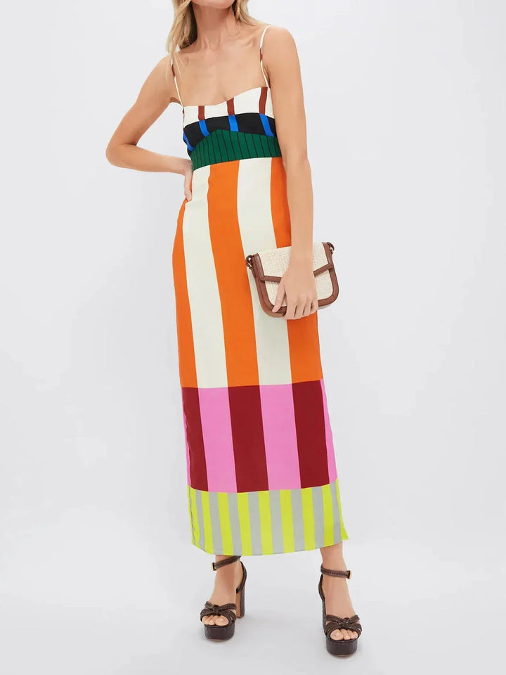 Elsa | Vestido Longo Multicolorido