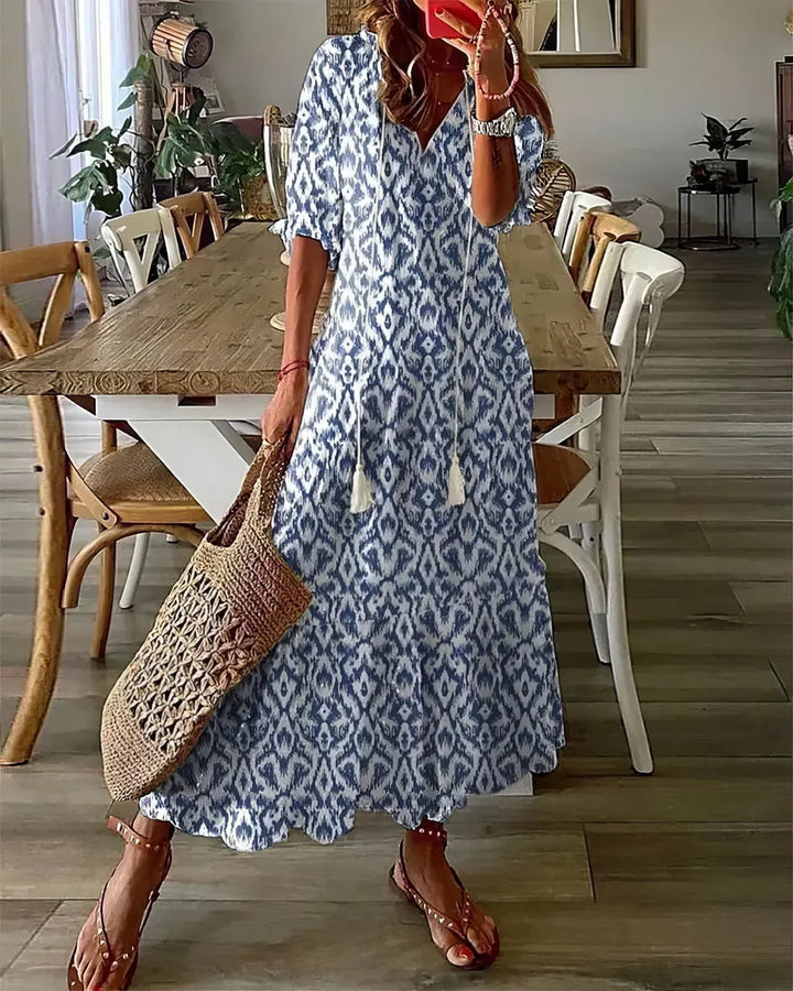 Diana | Vestido Boho com cobertura para o abdômen
