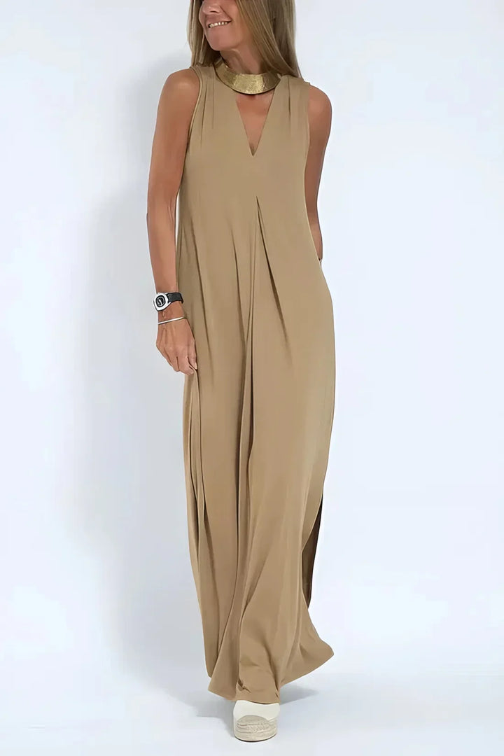 Vestido Longo Elegante + Cardigã a Jogo de Oferta