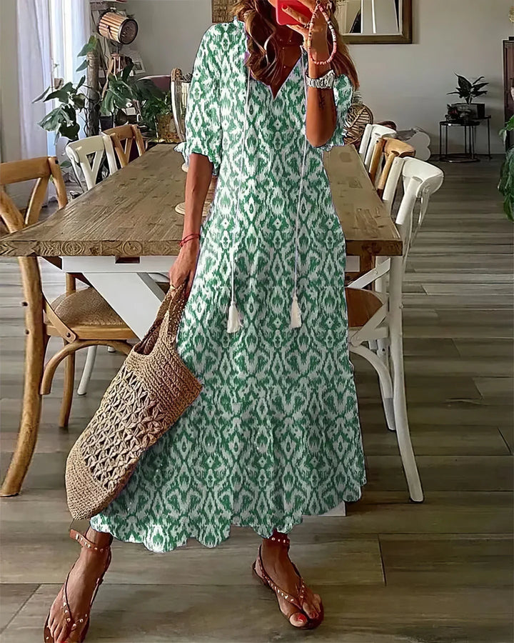 Diana | Vestido Boho com cobertura para o abdômen