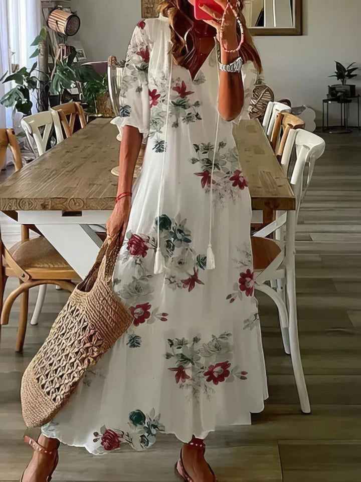 Diana | Vestido Boho com cobertura para o abdômen